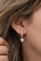 Heliophilia Silver Pendientes de Plata de Ley 925 con Baño de Oro y Circón